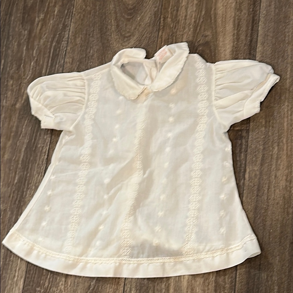 Her Majesty Classic white thin embroidered Shirt